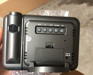 Đồng Hồ Kỹ Thuật Số Hiển Thị Nhiệt Độ Phòng Ngủ Ngoài Trời Trong Nhà Đồng Hồ Báo Thức Chiếu Thời Gian Đồng Hồ Báo Thức Kép Điện Tử ABS - Product Image 4