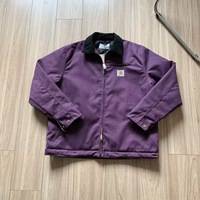 Blouson bomber court en toile kaki 100 % coton, coupe ajustée, style japonais, avec fermeture éclair, coupe-vent, col vintage, modèle J01 transfrontalier