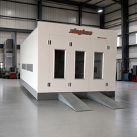 Cabines de peinture automobiles au gaz naturel 24 kW robustes à prix de gros 80 ° Cabine de peinture automobile C avec éclairage 1000 lux