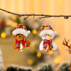 New cross-border style large bell pendant, small <b>doll</b>, small gift, Christmas decoration, Christmas tree <b>doll</b> pendant decoration - Product Image 4