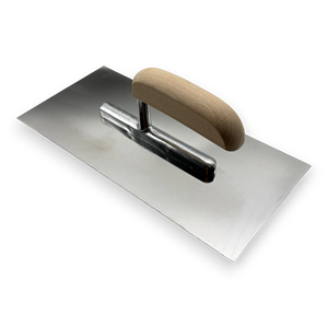 Truelle carrée en acier inoxydable de 280 mm pour plâtre et gypse, avec manche en bois, pour le marché européen de la <span class=keywords><strong>maçonnerie</strong></span> - Product Image 2
