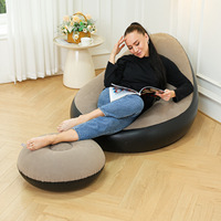 Ensemble de canapés gonflables modernes 2025 – Fauteuils gonflables pliables pour chambre et extérieur
