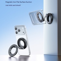 Support magnétique double face pour téléphone de voiture, support circulaire rotatif à 360 degrés pour tableau de bord, support de navigation multifonctionnel