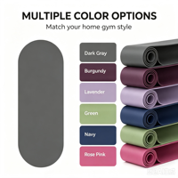 Nouveau Tapis de Yoga en PU Antidérapant de 5 mm, Forme Ovale/Circulaire, avec Sangle de Transport Imprimée, Pliable, pour Exercices de Pilates et Gymnastique à Domicile, Vente en Gros 2026