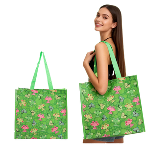Recyclable Polypropylene <b>Fabric</b> Laminated Shopping PP Woven <b>Bag</b> Extra Large Reusable Recycle <b>Bag</b> For Grocery and Gift - Product Image 1