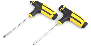 電動工具タイヤ修理キットスタッディングツールセットオートバイクチューブレスタイヤ穿刺プラグガレージツール - Product Image 2