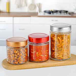 Ready Stock Round Straight Airtight Storage Container Glass <strong>Jar</strong> with Tinplate Lid <strong>for</strong> Canning Food <strong>Jam</strong> Honey Pickle Sauce Chili - Product Image 6