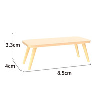 Meubles miniatures, table à thé, jouet DIY pour maison de poupée, jouet miniature en plastique