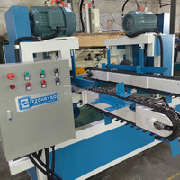 Machine à couper les bandes de bois pour palettes à double extrémité