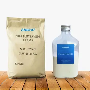 Polyacrylamide Flocculant Zwitterionic 화학물질 백색 분말 화학 무료 샘플 처리 음이온 100%