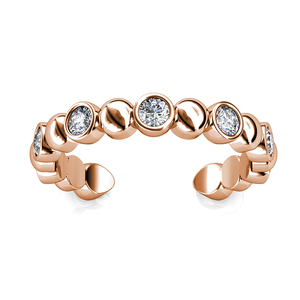 Moda Hiphop regolabile aperto impreziosito da cristalli <span class=keywords><strong>Swarovski</strong></span> <span class=keywords><strong>anelli</strong></span> di <span class=keywords><strong>diamanti</strong></span> per donne che indossano quotidianamente accessori gioielli - Product Image 5
