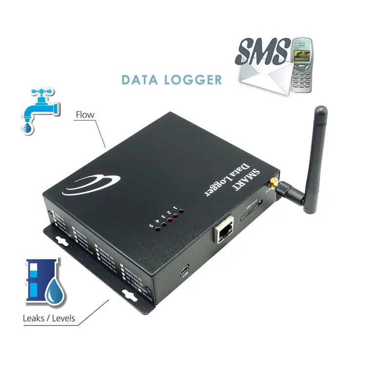 Lora wan alimentato a batteria GPRS Ethernet Modbus smart data logger controller del registratore di temperatura