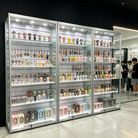 Vitrine de collection en verre transparent personnalisable Mingtang pour figurines d'action avec éclairage LED et serrure