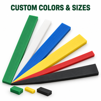 Bande de guidage en polyéthylène UHMWPE sur mesure, résistante à l'abrasion, pour système de convoyeur, bande coulissante en plastique haute densité