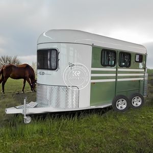 Remolque para Caballos de Carga en Ángulo, Uso Duradero, Marca Privada Personalizada 2025, Remolque para 3 Caballos para Exhibición Ecuestre - Product Image 4
