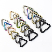 Meetee BF245 16-32mm bricolage matériel accessoires en alliage de Zinc Triangle ressort anneau crochet fermoir sangle chaîne porte-clés connecter Clip boucle