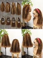 Perruque Bob Lace Front 13x4 à Ondulations Naturelles |   Cheveux humains brésiliens Remy |   Perruque en dentelle transparente couleur bordeaux 99J pour femmes