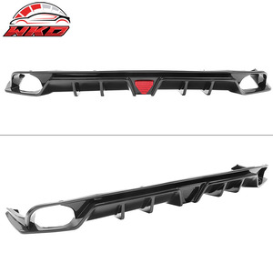 เหมาะสำหรับ Civic EX/Touring/Si ปี 22-26  ลิ้นกันชนหลังลายคาร์บอนไฟเบอร์ พร้อมปลายท่อไอเสีย อะไหล่รถยนต์ อุปกรณ์ตกแต่งรถยนต์ - Product Image 2