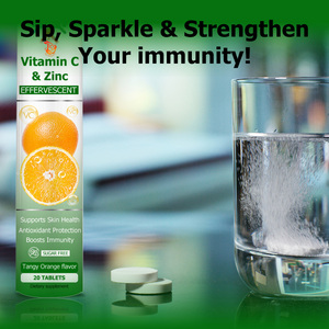 Tabletas de Vitamina C y Zinc de Marca Privada con 20 Tabletas de Vitamina C y Zinc, Favorecen la Salud de la Piel, Suplementos Herbales Naturales - Product Image 5