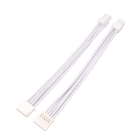 Angitu Full White SF750 450 RMi RMx Tipo 4 PSU Sata y 4Pin IDE Cable de alimentación
