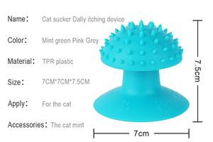 Sucker durable en forme de champignon Brosse à cheveux pour chat Peigne Aspiration Massage Jouet pour chat - Product Image 5