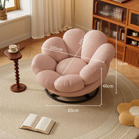 Chaise de canapé de pouf en forme de citrouille de conception moderne de haute qualité confortable pour le salon chaise longue de loisirs paresseux