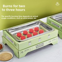 Jetable Moderne Simple 1 Brûleur BBQ Grill Rack Pique-Nique Poêle Extérieur Portable Ménage Petit Fruit Charbon De Bois Sans Fumée Barbecue