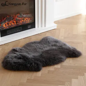 Factory Price Genuine Premium Quality Fur Throw Blanket Fur Sheepskin Rug