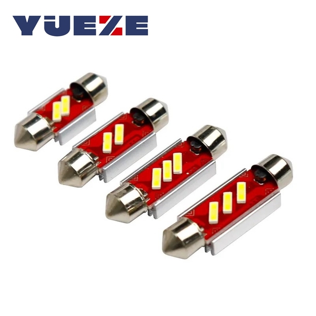 Festoon CANBUS LED Bulb C5w 3W 0.24A 7020 LED Chips Dome Reading Lamp Car Interior Light Cold White 6000K 12V-20V