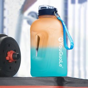 2.2L Half Gallon <b>Motivational</b> Custom Logo Gym Jug Sustainable <b>Bottle</b> Portable Reusable <b>Water</b> <b>Bottles</b> for Fitness - Product Image 6