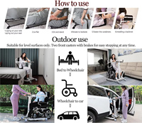 Chaise de levage pliable de haute qualité pour patients, montée sur voiture, multi-levage pour la mobilité des patients, équipement de sécurité pour la salle de bain
