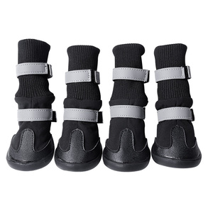 Cálido impermeable zapatos de perro mascota botas de nieve - Product Image 1