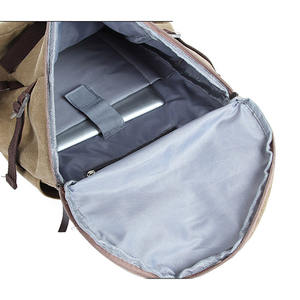 Mochila Multiusos Personalizada para Portátil, Unisex, de Lona y Cuero, Bolsa de Viaje para Portátil, Cuaderno, Agenda, Universidad, Oficina - Product Image 6