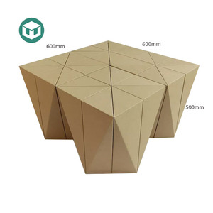 Mới và mạnh mẽ linh hoạt tùy chỉnh các tông sóng có thể tái chế dễ dàng lắp ráp Bàn và ghế đồ nội thất - Product Image 4