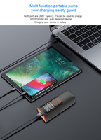 Newo 2022 pompe électrique voiture Portable Rechargeable voiture compresseur d'air pompe gonfleur de pneu numérique 12V sortie USB 5V/2A 3-4 heures