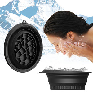 Bol pliable pour bain de glace facial, pour thérapie par eau froide, bol en silicone avec bac à glace intégré, <span class=keywords><strong>cryothérapie</strong></span>, bassins pour le visage - Product Image 3