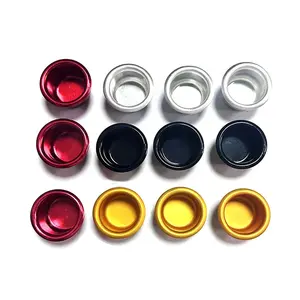Hot Trend High Quality Different Colors Anodizing Aluminum Metal Christmas Candle Cups