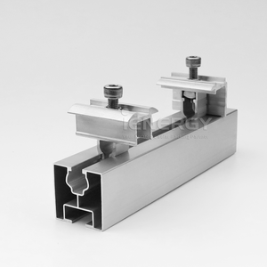 Colliers de <span class=keywords><strong>fixation</strong></span> pour panneaux solaires, <span class=keywords><strong>fixation</strong></span> rapide sur rail 40x40, collier en aluminium pour <span class=keywords><strong>panneau</strong></span> photovoltaïque pour toit en tuiles - Product Image 2