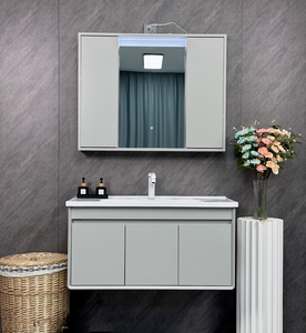 Fregadero de cocina de roble blanco con coctelera MDF de lujo personalizado con gabinetes Diseños modernos para cocinas pequeñas para dormitorio Baño Escuela - Product Image 1