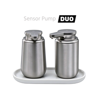 Dispenser Sabun Cair Otomatis Pengisian Daya USB 350mL Sensor Inframerah Dispenser Sabun Berbusa Tanpa Sentuh Pompa Sensor Elektrik Duo