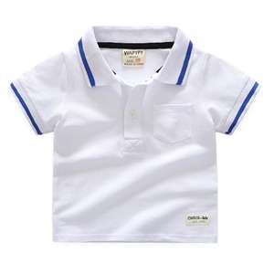 从中国批量购买棉质男童印花儿童马球t恤批发服装 - Product Image 4