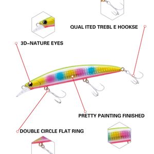 Leurre de pêche en eau salée Top Right 23g 130mm M107 Hard Baits <span class=keywords><strong>Sasuke</strong></span> Slow Floating Minnow pour Pesca - Product Image 5