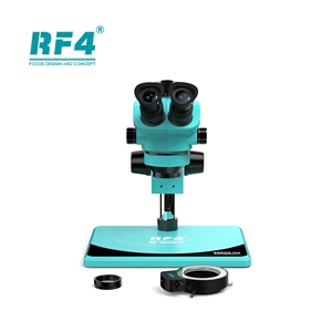新型RF4 RF7050proステレオ三眼顕微鏡 PCB BGA携帯電話修理用 144LEDライト 7-50倍顕微鏡 - Product Image 2