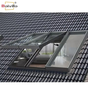 Baivilla Tự Động Đôi Tráng Men Trần Lợp Skylight Điện Mở Truy Cập Hatch Cửa Sổ Mái Với Điều Khiển Từ Xa - Product Image 6