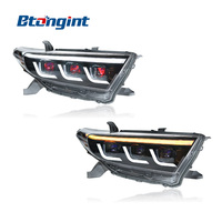 Feux avant à LED Accessoires de voiture Convient aux systèmes d'éclairage automobile 12-14 Toyota Highlander Ensemble de phares de voiture Feux à LED de voiture