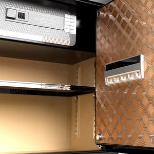 मनी होटल इलेक्ट्रॉनिक फिंगरप्रिंट लॉक सुरक्षित बॉक्स घर में चोरी के एंटी-चोरी ठोस स्टील होटल सुरक्षित बॉक्स - Product Image 3