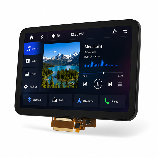 Embedded Ready RoHS Compliant 7 Inch 1024x600 MIPI Interface JD9165 TFT LCD Display for EV Charger Panel With Long Term Supply