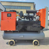 Compresseur d'air à vis portable diesel refroidi par air YiBang 41 kW 5 m³/min 7 bars 380 V 50 Hz 2400 tr/min pour la construction