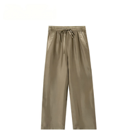 Nouveaux pantalons amples à jambes larges pour le printemps et l'été, pantalon décontracté pour femmes à taille haute, coupe ajustée, jambe droite