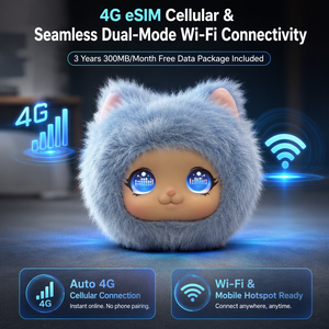 ตุ๊กตาอัจฉริยะ AI 4G ESIM โต้ตอบด้วยเสียง น่ารัก นุ่มนิ่ม ใช้พลังงานจาก DeepSeek รองรับหลายภาษา หุ่นยนต์เพื่อนคู่ใจสำหรับเด็กและผู้ใหญ่ - Product Image 3